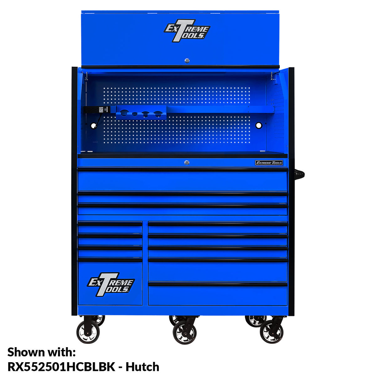 Extreme Tools RX Series 55” 12 Drawer Roller Cabinet with 150 lbs. Slides