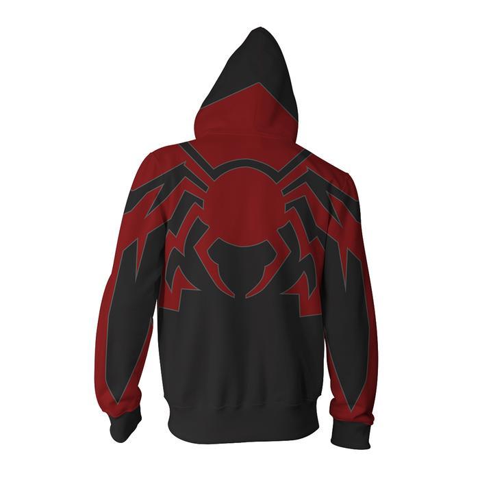 Spider Man Zip Up Hoodie MZH565