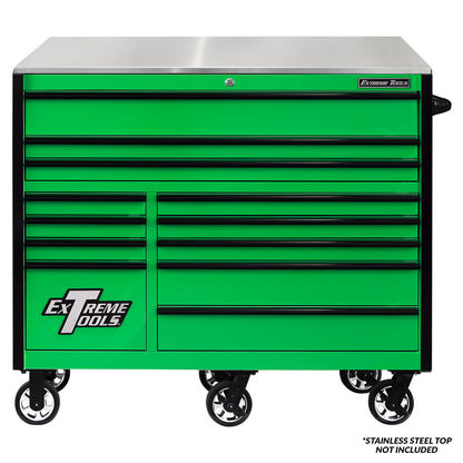 Extreme Tools RX Series 55” 12 Drawer Roller Cabinet with 150 lbs. Slides