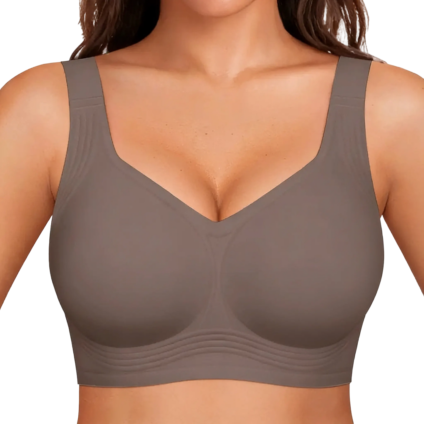 Seamless Deep V Push-Up Wireless Bra