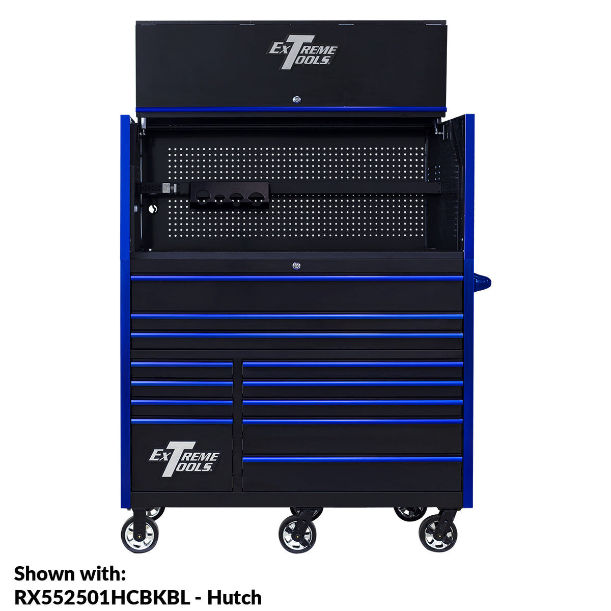 Extreme Tools RX Series 55” 12 Drawer Roller Cabinet with 150 lbs. Slides