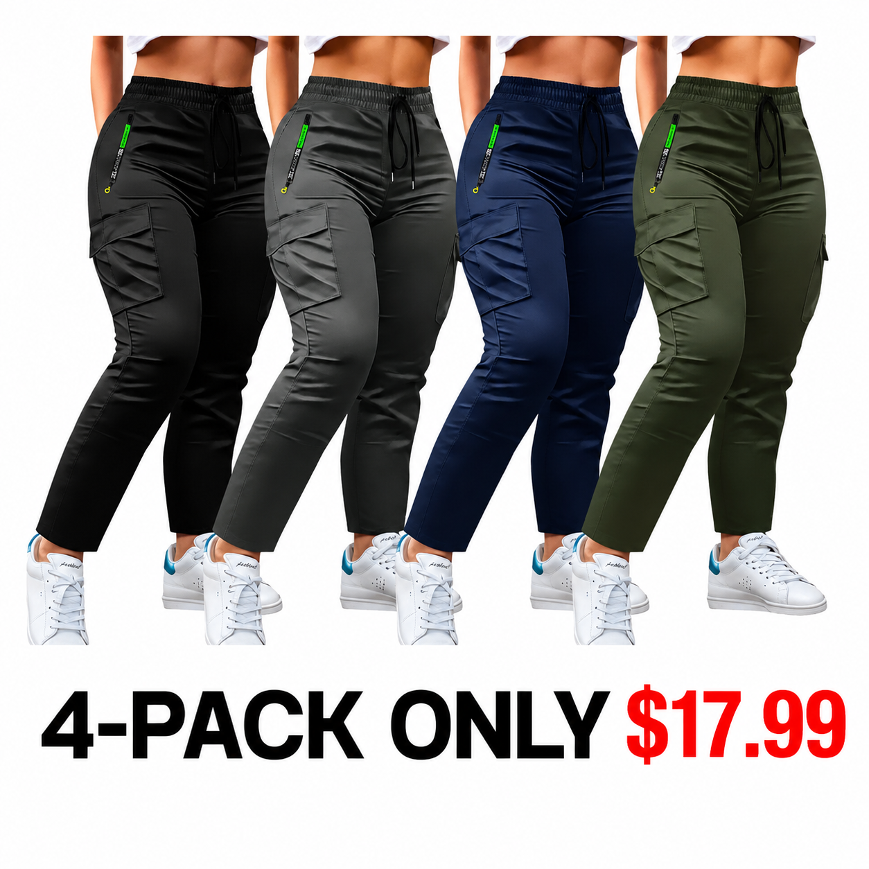 Women's Multi-Pocket Cargo Pants