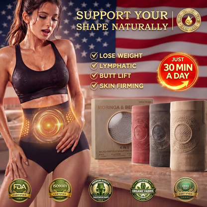2026 Moringa & Berberine 4-in-1 Micro-Particle Shaping & Fat Burning Shorts