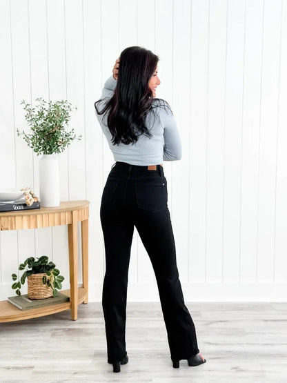 Mid Rise Button Fly Bootcut Jeans (🔥 Buy 1, Get 1 FREE – Limited Time!)