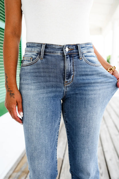 Holy Grail Tummy Control Bootcut Jeans (Tummy Control Cuffed Slim Fit Jeans (🔥 Buy 1, Get 1 FREE – Limited Time!))