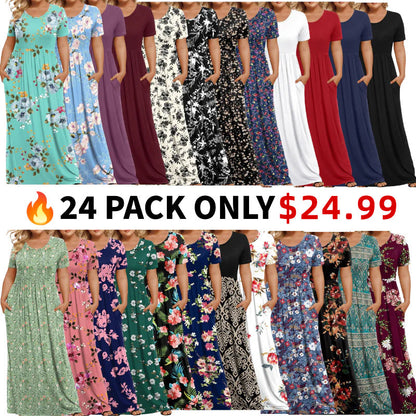 🔥Summer Best Seller🔥Women's Plus Size Maxi Dresses for Curvy