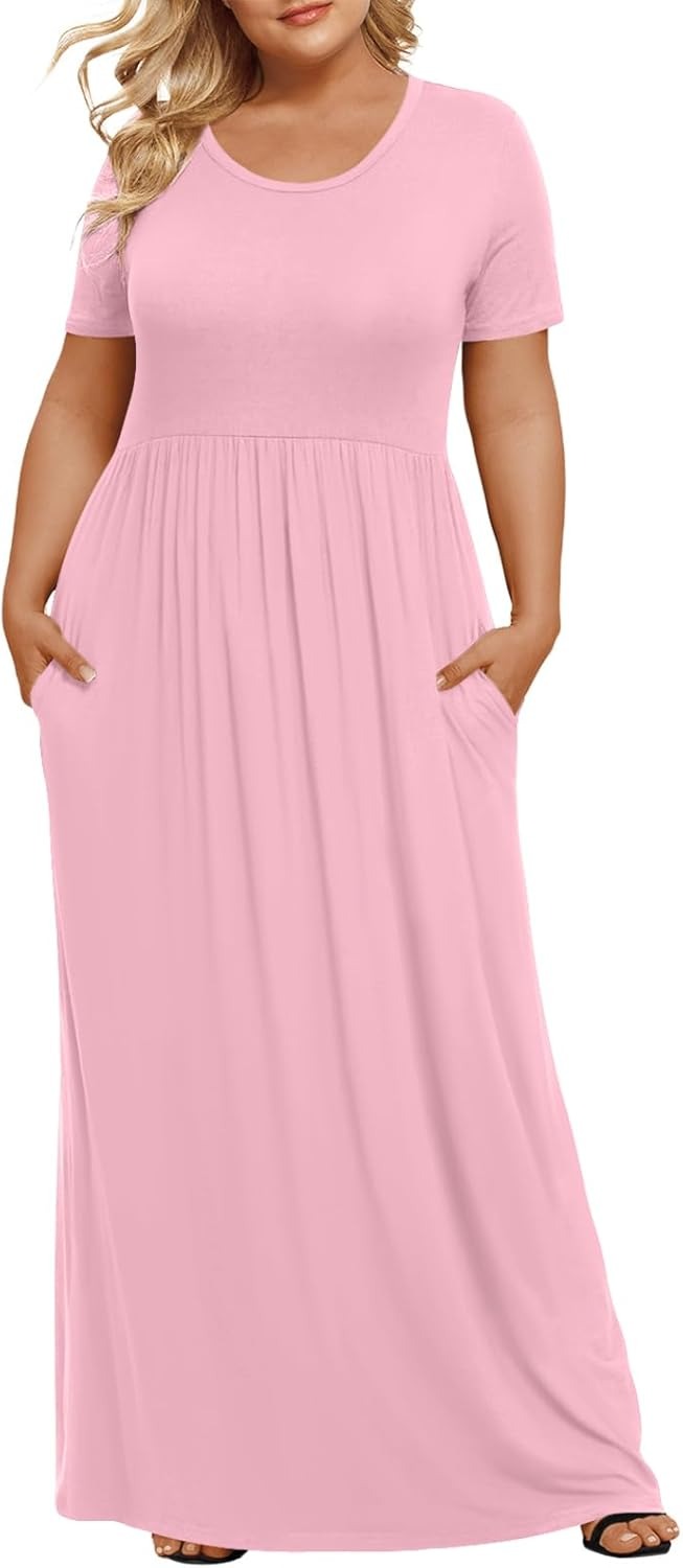 🔥Summer Best Seller🔥Women's Plus Size Maxi Dresses for Curvy