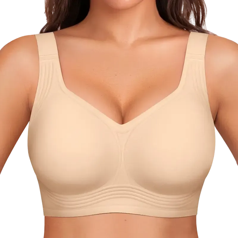 Seamless Deep V Push-Up Wireless Bra