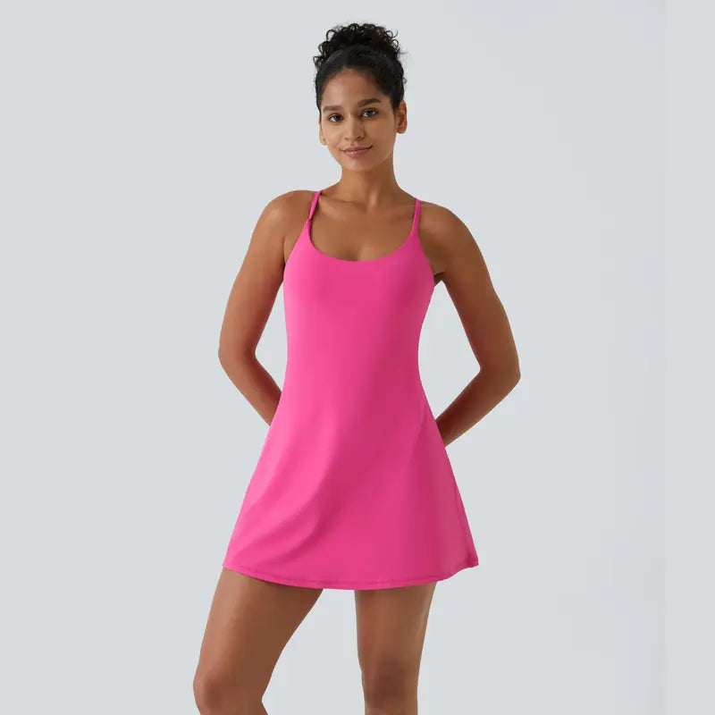 🔥Last day promotion🔥Plush Backless Active Dress-Easy Peezy Edition