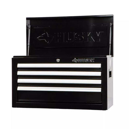 26 IN. W 4-DRAWER TOOL CHEST IN GLOSS BLACK