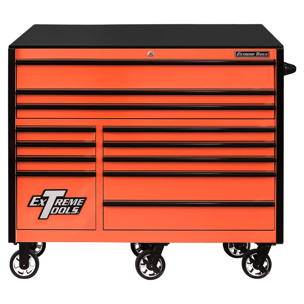 Extreme Tools RX Series 55” 12 Drawer Roller Cabinet with 150 lbs. Slides