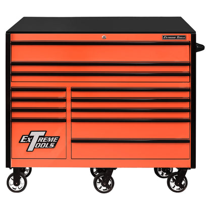 Extreme Tools RX Series 55” 12 Drawer Roller Cabinet with 150 lbs. Slides