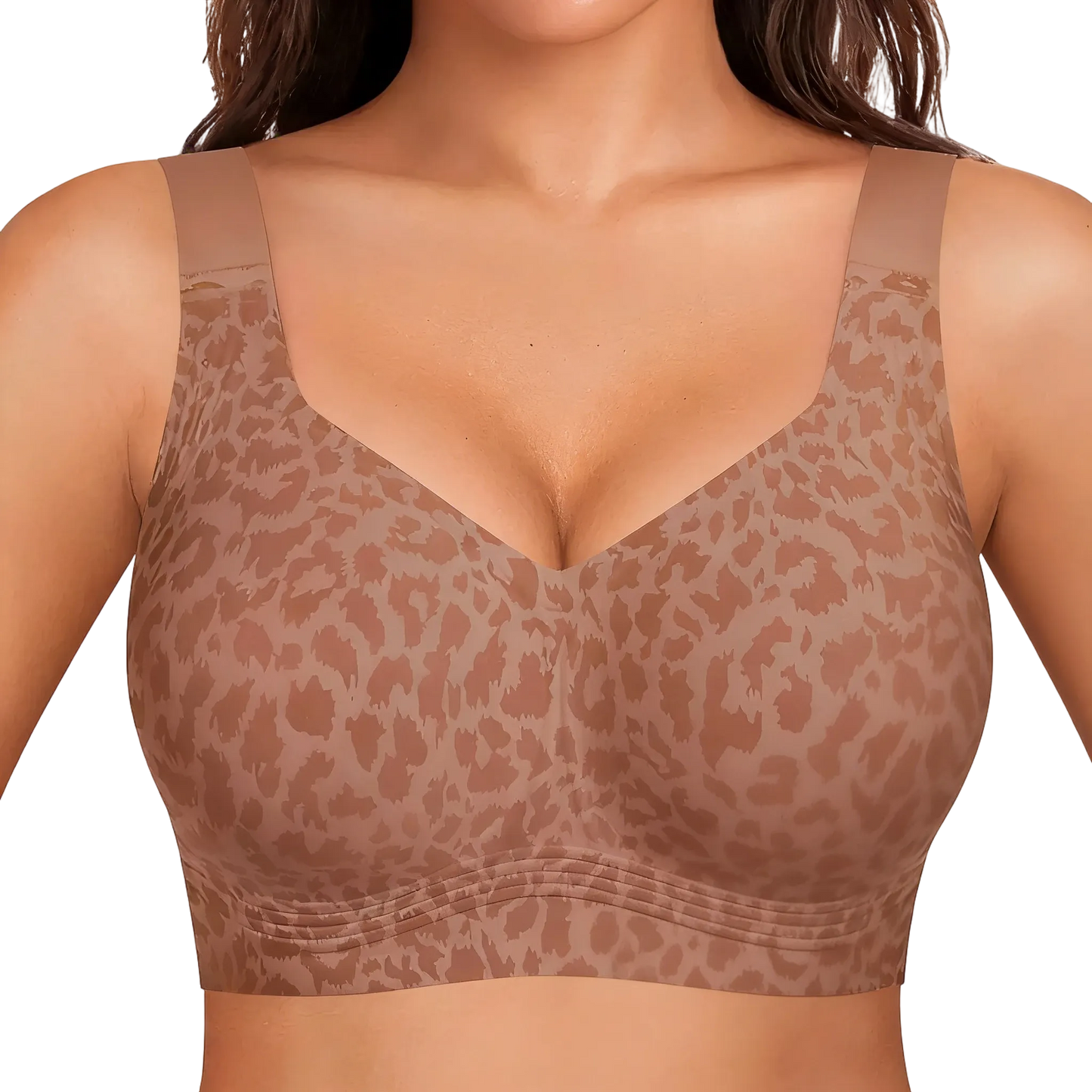 Seamless Deep V Push-Up Wireless Bra