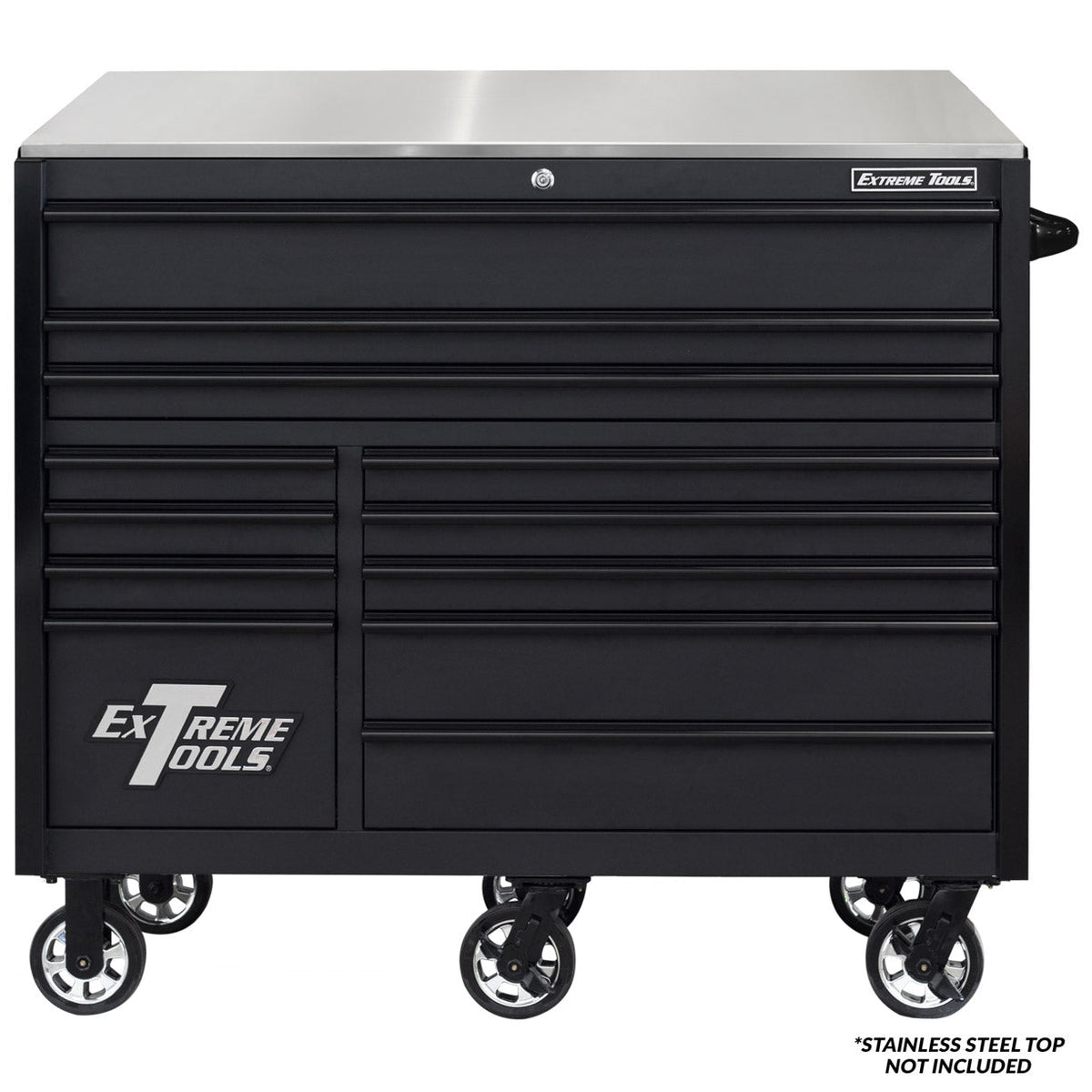Extreme Tools RX Series 55” 12 Drawer Roller Cabinet with 150 lbs. Slides