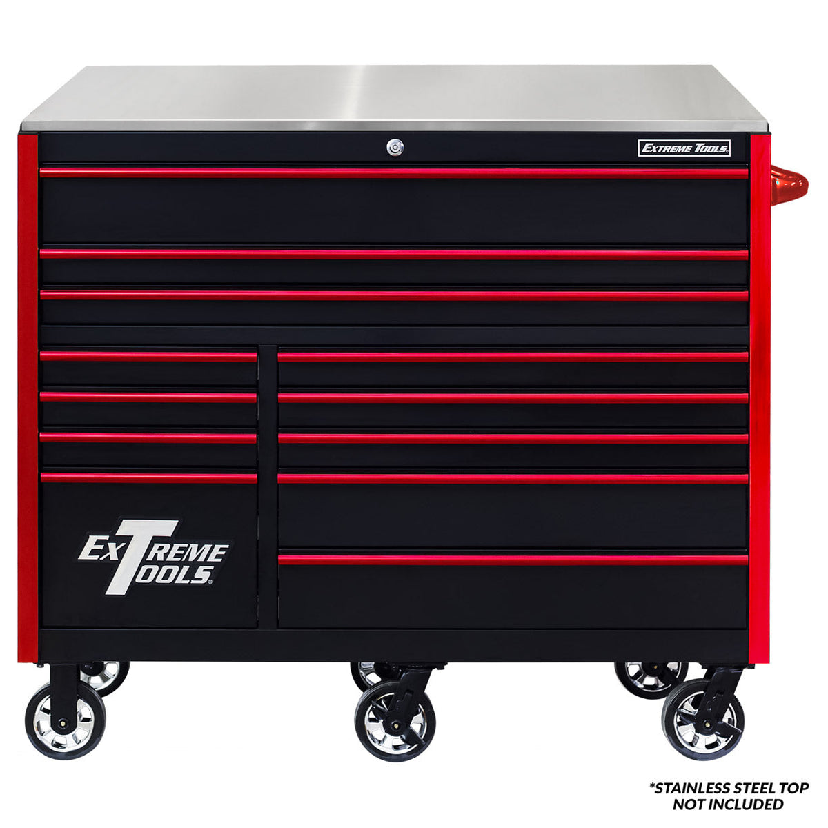 Extreme Tools RX Series 55” 12 Drawer Roller Cabinet with 150 lbs. Slides