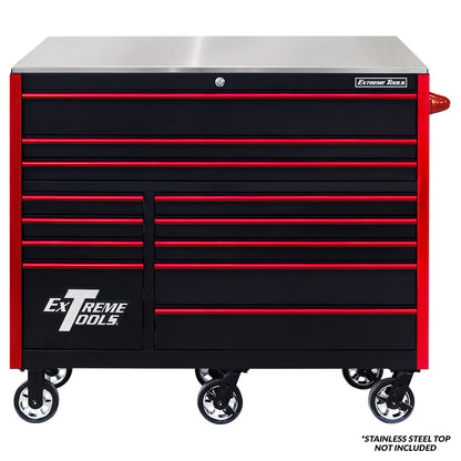 Extreme Tools RX Series 55” 12 Drawer Roller Cabinet with 150 lbs. Slides