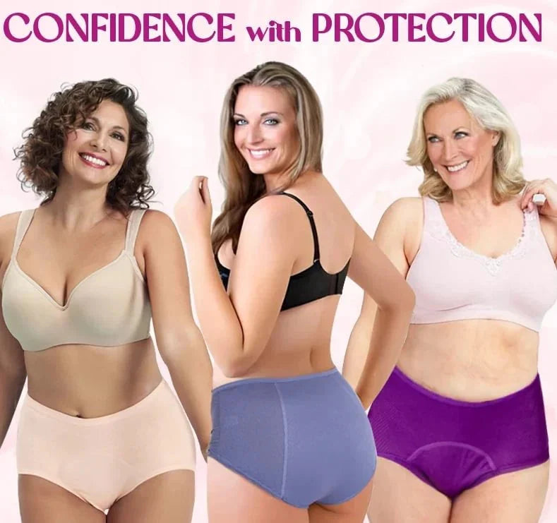 🔥Newly Upgraded 2026 All-day Premium Comfortable Fabric, ✅Herinte® High-waisted Leak-proof Underwear