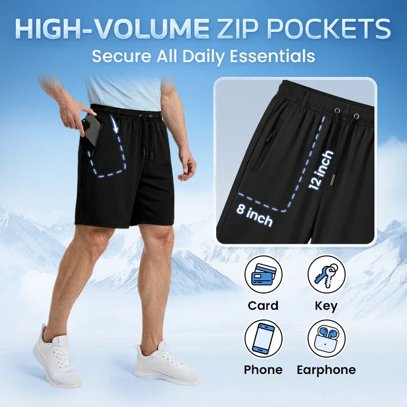ArcticMove - Ultra-Breathable Ice Silk Stretch Shorts
