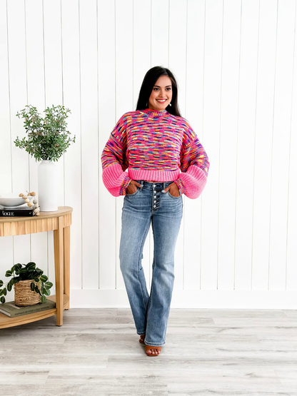Mid Rise Button Fly Bootcut Jeans (🔥 Buy 1, Get 1 FREE – Limited Time!)