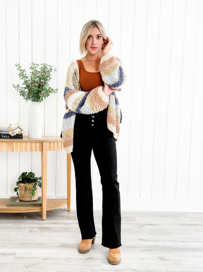Mid Rise Button Fly Bootcut Jeans (🔥 Buy 1, Get 1 FREE – Limited Time!)