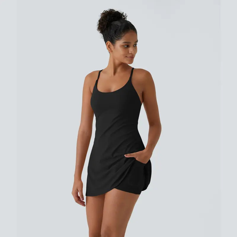 🔥Last day promotion🔥Plush Backless Active Dress-Easy Peezy Edition