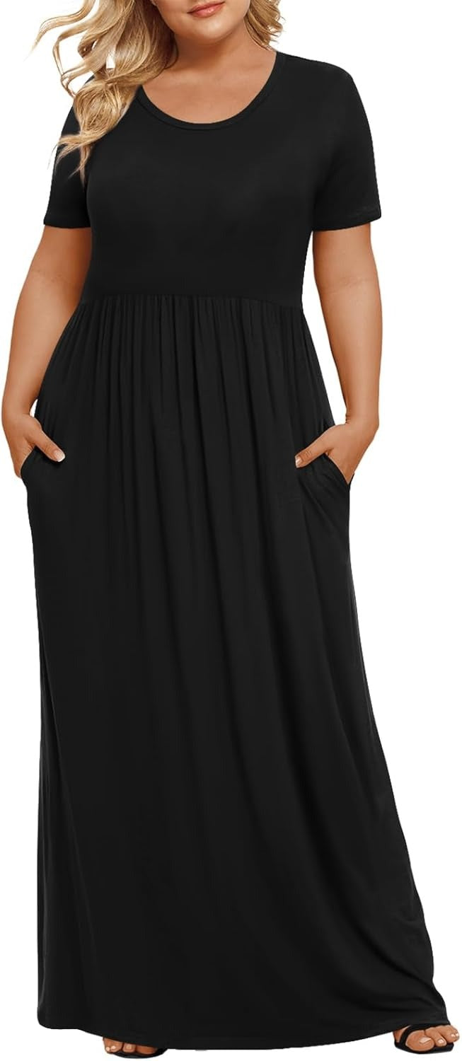 🔥Summer Best Seller🔥Women's Plus Size Maxi Dresses for Curvy