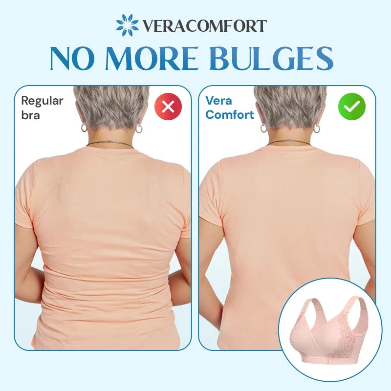 Veracomfort - Velcro Front-Wrap & Straps Adaptive Comfort Bra