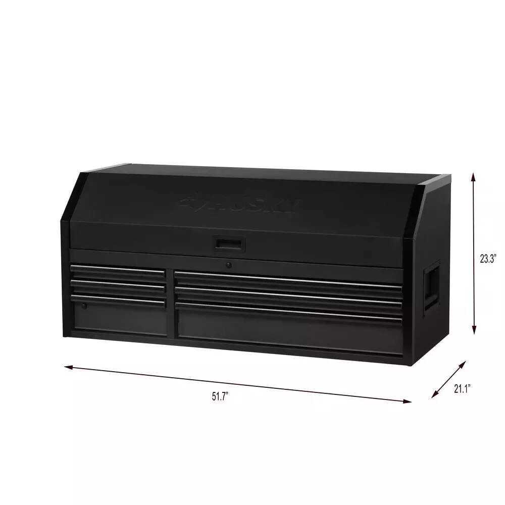 HEAVY-DUTY 52 IN. W 6-DRAWER, DEEP TOOL CHEST IN MATTE BLACK
