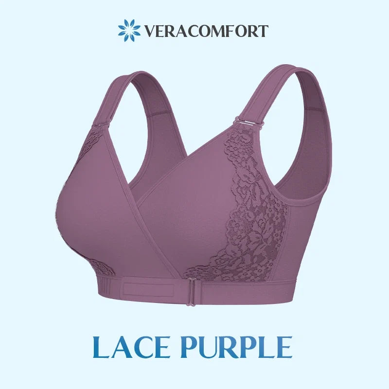 Veracomfort - Velcro Front-Wrap & Straps Adaptive Comfort Bra