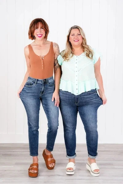 ✨HOT SALE 80% OFF👖New Tummy Control Bootcut Jeans