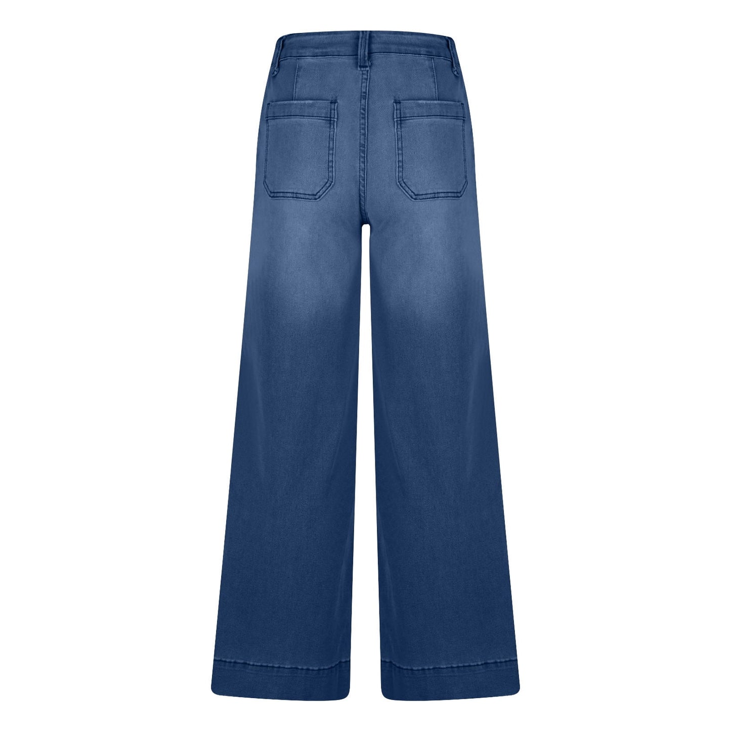 Miqool Women's Wide Leg Jeans Casual Loose Fit High Waisted Stretchy Baggy Denim Pants with Pockets