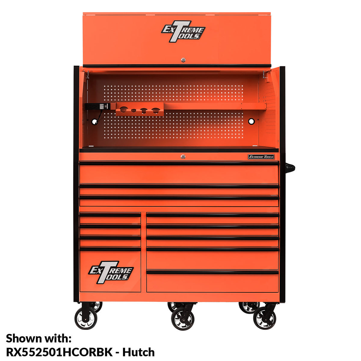 Extreme Tools RX Series 55” 12 Drawer Roller Cabinet with 150 lbs. Slides