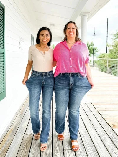 ✨HOT SALE 80% OFF👖New Tummy Control Bootcut Jeans