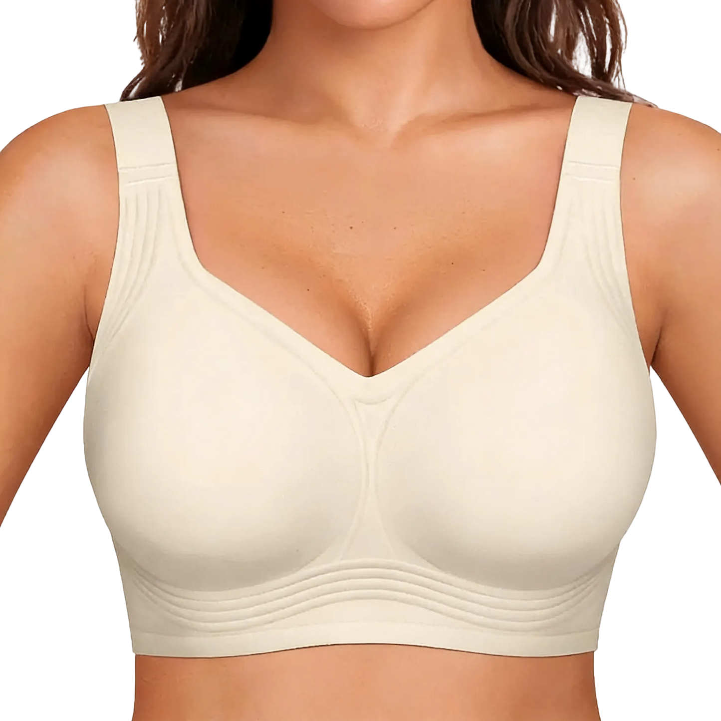 Seamless Deep V Push-Up Wireless Bra