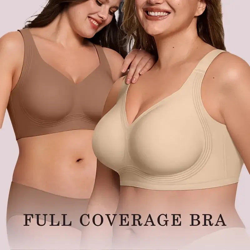 Seamless Deep V Push-Up Wireless Bra