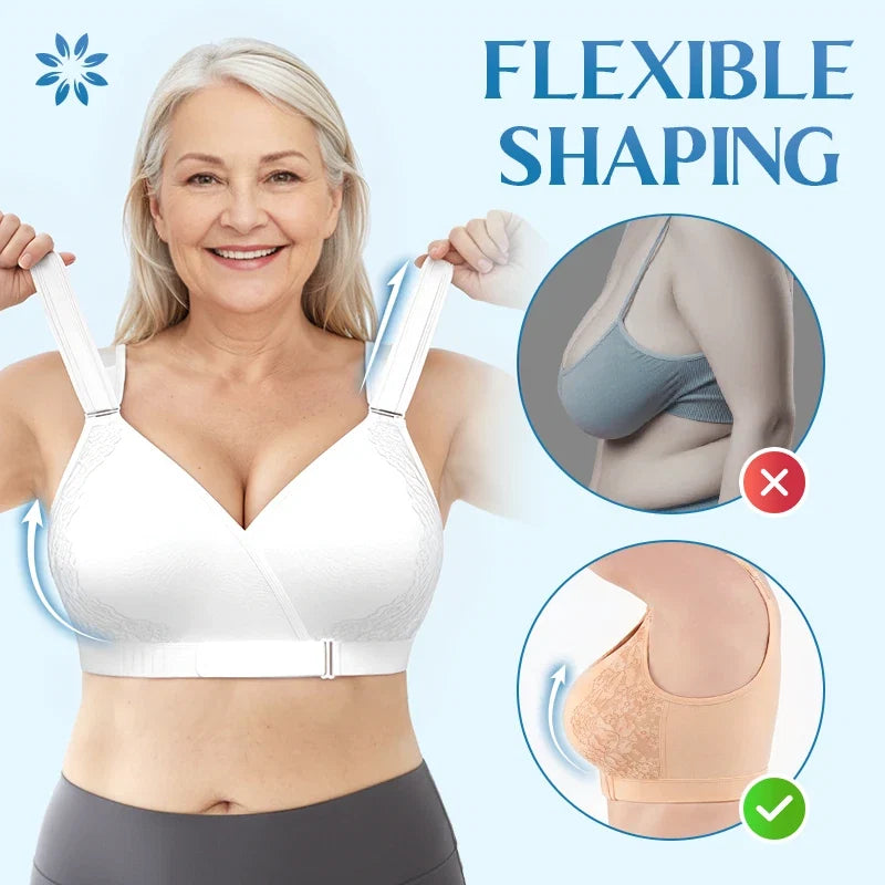 Veracomfort - Velcro Front-Wrap & Straps Adaptive Comfort Bra