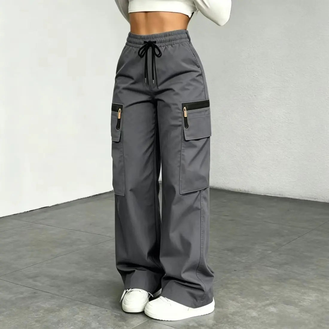 ⚡FINAL SALE 🔥Women’s lightweight loose cargo pants with multiple pockets
