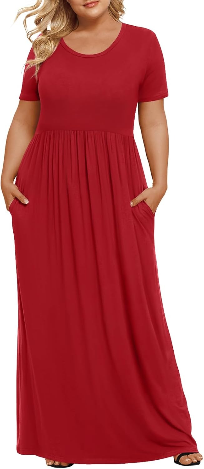 🔥Summer Best Seller🔥Women's Plus Size Maxi Dresses for Curvy