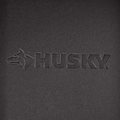 Husky 62 in. W x 24 in. D Standard Duty 14-Drawer Mobile Workbench Cabinet Tool Chest with Solid Wood Top in Gloss Black