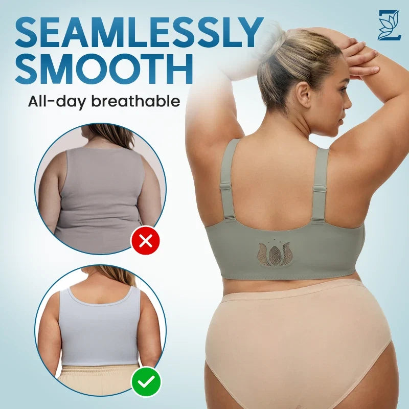 ZipLacy - Ultra Soft Front Zip Wireless Lifting Bra