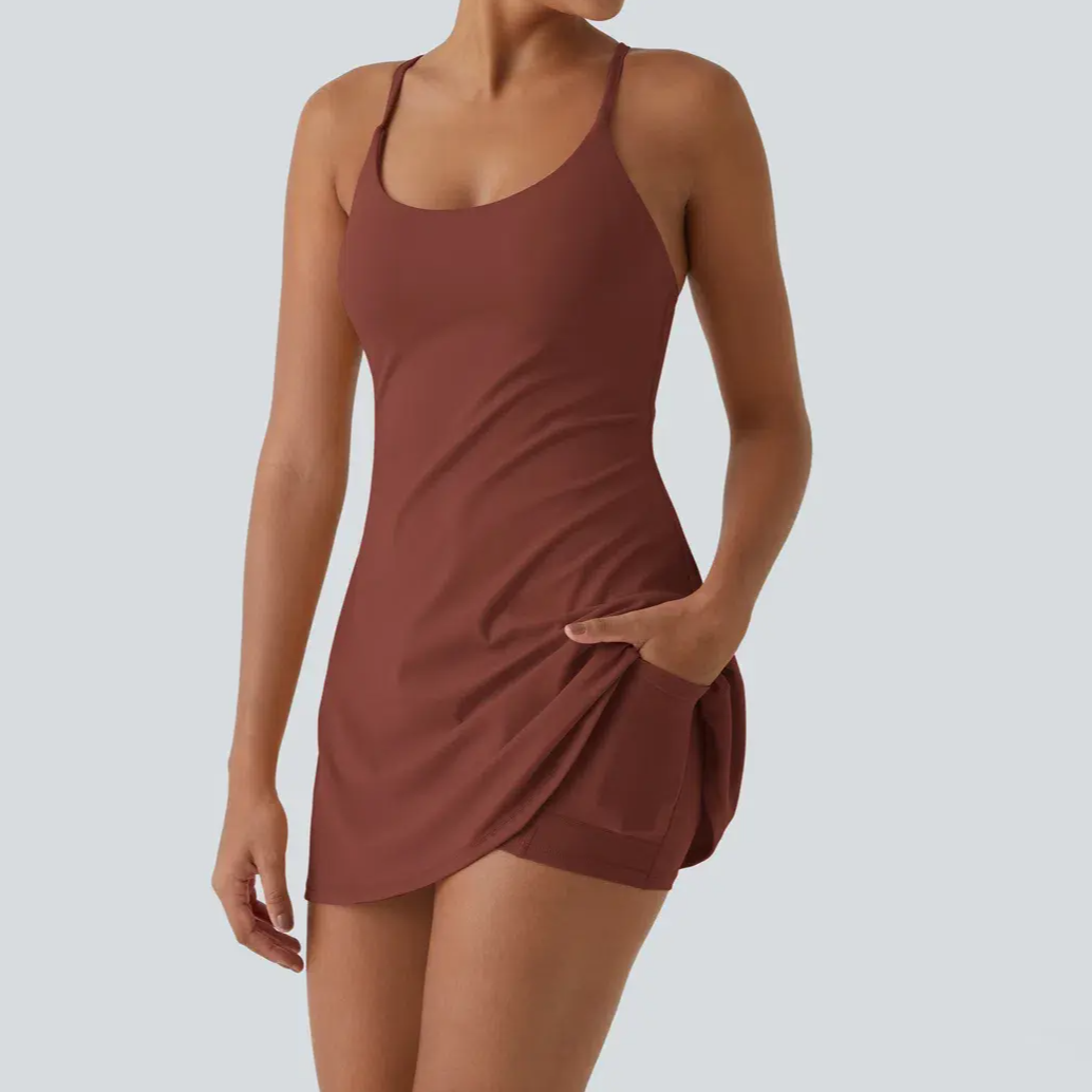 😍Promotion Day💥Backless Sleeveless Dresses With Pockets