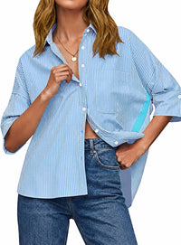 Striped Blue