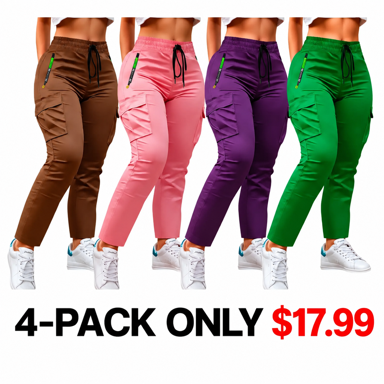 Women's Multi-Pocket Cargo Pants