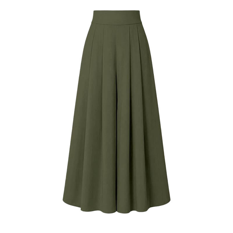 Women's High-Waisted Flowy Wide Leg Palazzo Pants with Pockets