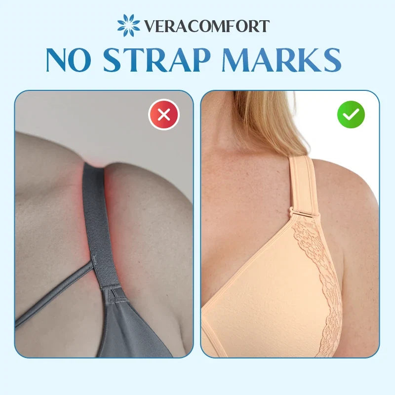 Veracomfort - Velcro Front-Wrap & Straps Adaptive Comfort Bra