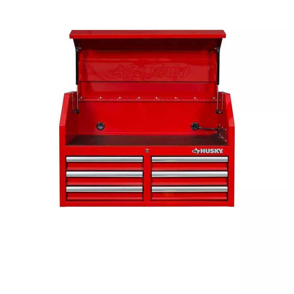 36 IN. 12-DRAWER TOOL CHEST AND CABINET COMBO IN GLOSS RED