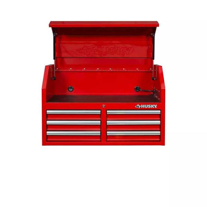 36 IN. 12-DRAWER TOOL CHEST AND CABINET COMBO IN GLOSS RED