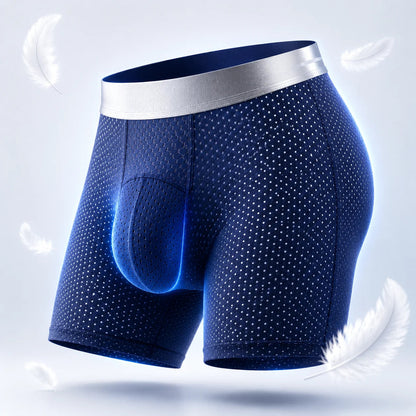 🔥 BEST DEAL 80% OFF TODAY🔥 2026 HOT SALE  AirFlexTM Premium Leakproof IceSilk Mesh Men's Boxer-180 Days free return