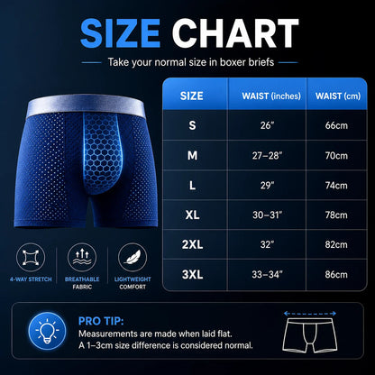 🔥 BEST DEAL 80% OFF TODAY🔥 2026 HOT SALE  AirFlexTM Premium Leakproof IceSilk Mesh Men's Boxer-180 Days free return