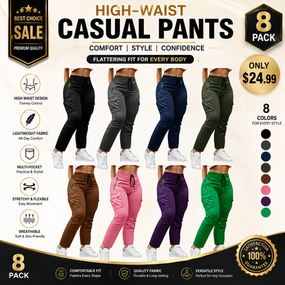 Women's Multi-Pocket Cargo Pants